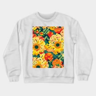 Marigold Colorful Abstract Artwork Crewneck Sweatshirt